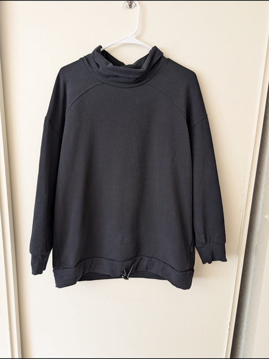 Varley Tops - Varley Womens Large Funnel Neck Sweatshirt Black Activewear Athleisure Workout